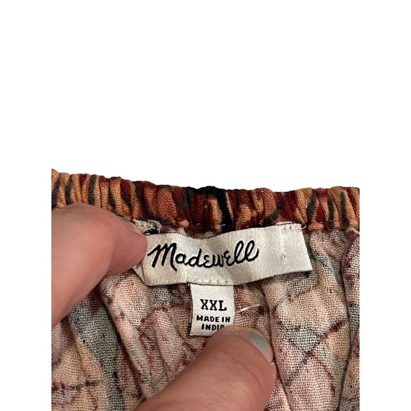 Madewell Lightestspun Cover-Up Bubble‎ Crop Top in Painted Seashells #NF594 XXL - Picture 12 of 14